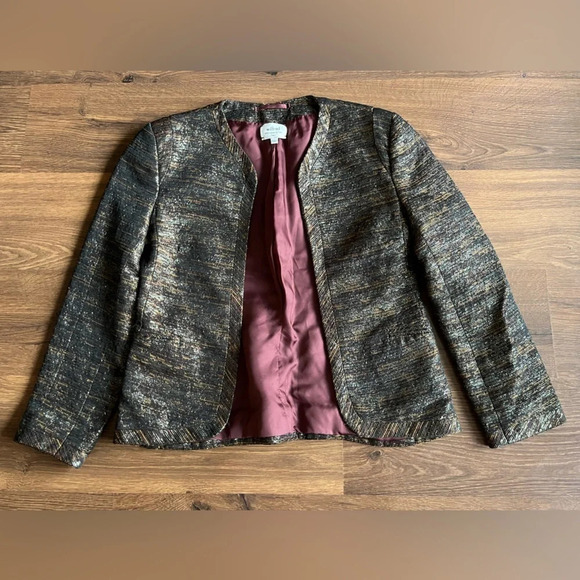 Wilfred Metallic/Sparkle Open Blazer - Made in Italy - Picture 2 of 9